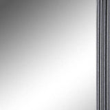 26" Black Beveled Lines Framed Accent Mirror
