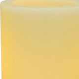 6" Ivory Flameless Pillar Candle - Homeroots - Flyclothing LLC