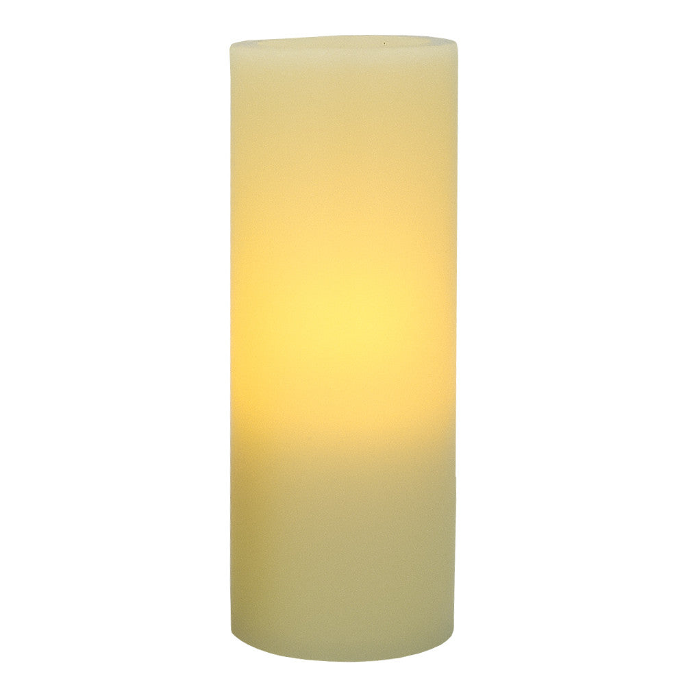 5" Ivory Flameless Pillar Candle - Homeroots - Flyclothing LLC