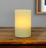 6" Ivory Flameless Pillar Candle - Homeroots - Flyclothing LLC