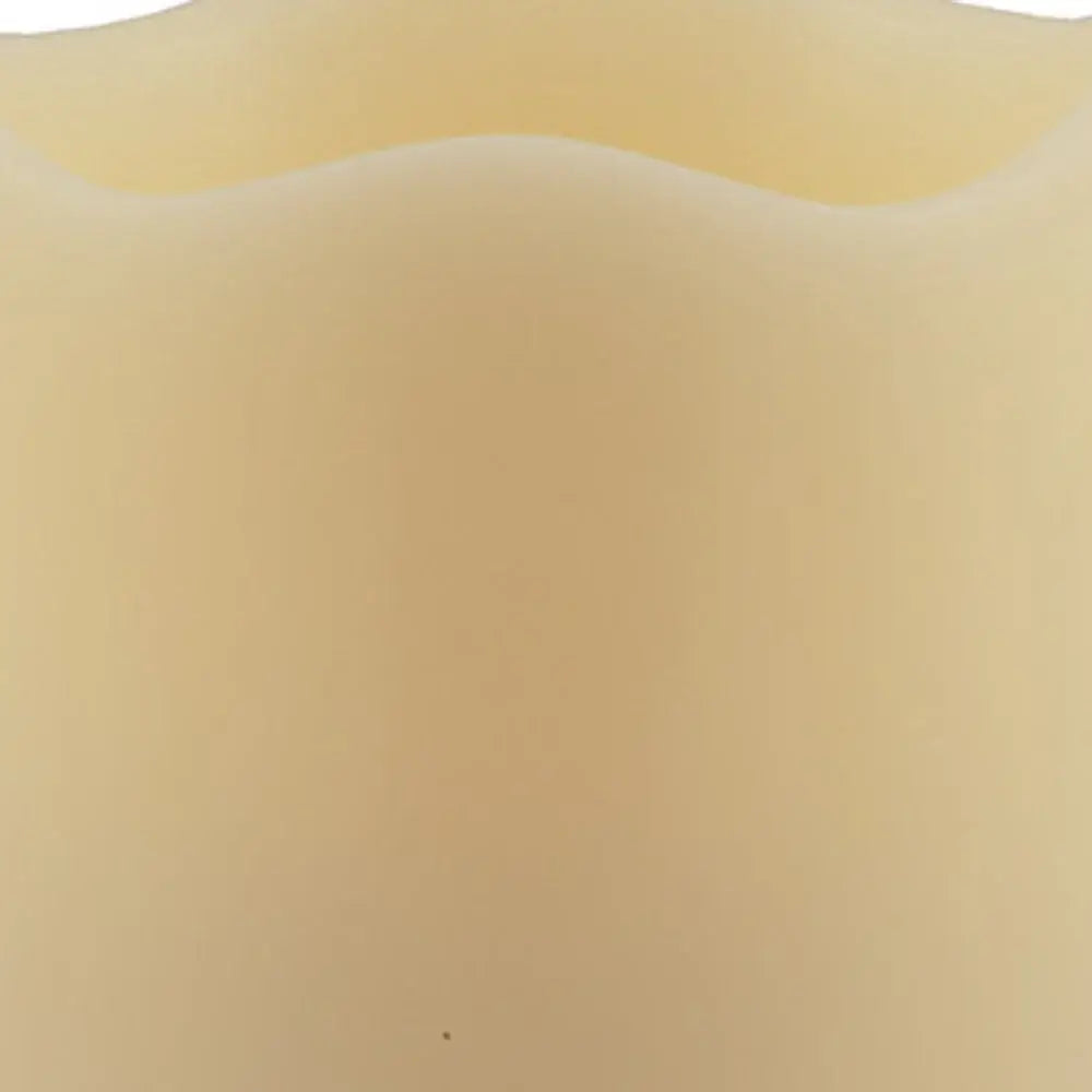 5" Ivory Flameless Pillar Candle - Homeroots - Flyclothing LLC