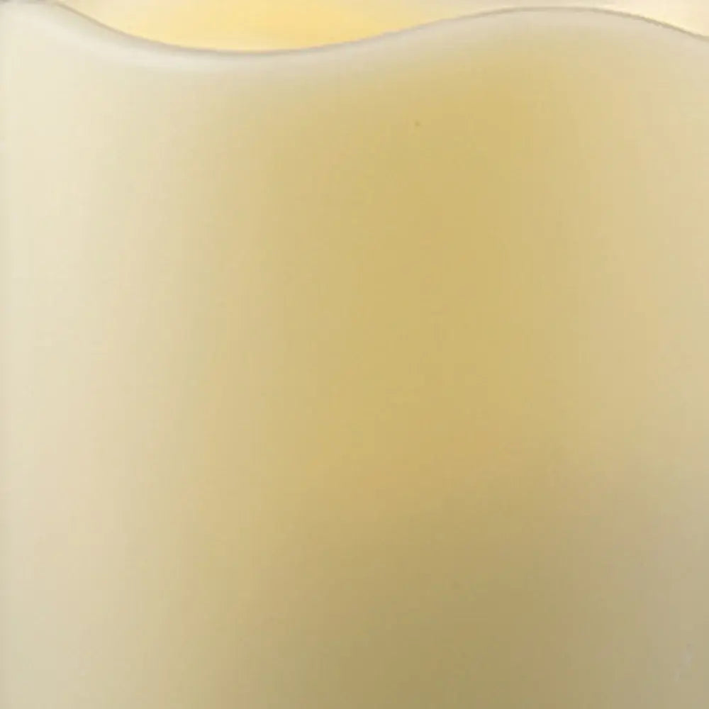 4" Ivory Flameless Indoor Outdoor Pillar Candle - Homeroots - Flyclothing LLC