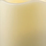 4" Ivory Flameless Indoor Outdoor Pillar Candle - Homeroots - Flyclothing LLC