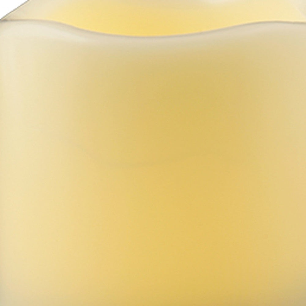 5" Ivory Flameless Indoor Outdoor Pillar Candle - Homeroots - Flyclothing LLC