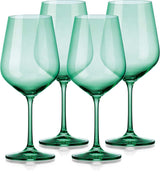 Set of Four Translucent Pale Green Large Wine Glasses - Homeroots - Flyclothing LLC