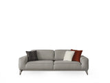 90" Linen Linen Sleeper Sofa And Toss Pillows With Silver Legs - Homeroots - Flyclothing LLC