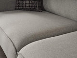 90" Linen Linen Sleeper Sofa And Toss Pillows With Silver Legs - Homeroots - Flyclothing LLC