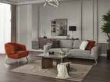 90" Linen Linen Sleeper Sofa And Toss Pillows With Silver Legs - Homeroots - Flyclothing LLC
