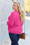 Basic Bae Full Size V-Neck Lantern Sleeve Top - Trendsi - Flyclothing LLC