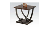 23" Black and Brown End Table - Homeroots - Flyclothing LLC