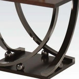 23" Black and Brown End Table - Homeroots - Flyclothing LLC