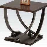 23" Black and Brown End Table - Homeroots - Flyclothing LLC