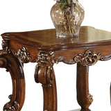 26" Cherry Manufactured Wood And Solid Wood Square End Table With Shelf - Homeroots - Flyclothing LLC