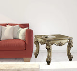 26" Gold Patina Manufactured Wood Square End Table - Homeroots - Flyclothing LLC