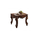 26" Cherry Manufactured Wood Square End Table - Homeroots - Flyclothing LLC