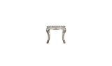 24" Vintage Bone White Solid Wood And Polyresin Square End Table - Homeroots - Flyclothing LLC