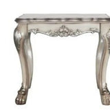 24" Vintage Bone White Solid Wood And Polyresin Square End Table - Homeroots - Flyclothing LLC
