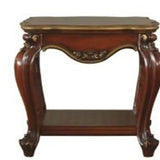 24" Oak Solid Wood Square End Table With Shelf - Homeroots - Flyclothing LLC