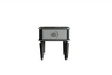 24" Charcoal And Light Gray Manufactured Wood Square End Table - Homeroots - Flyclothing LLC