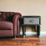 24" Charcoal And Light Gray Manufactured Wood Square End Table - Homeroots - Flyclothing LLC