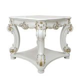 26" Antique Pearl Manufactured Wood Square End Table