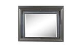 39" Metallic Gray Lighted Arch Dresser Mirror - Homeroots - Flyclothing LLC