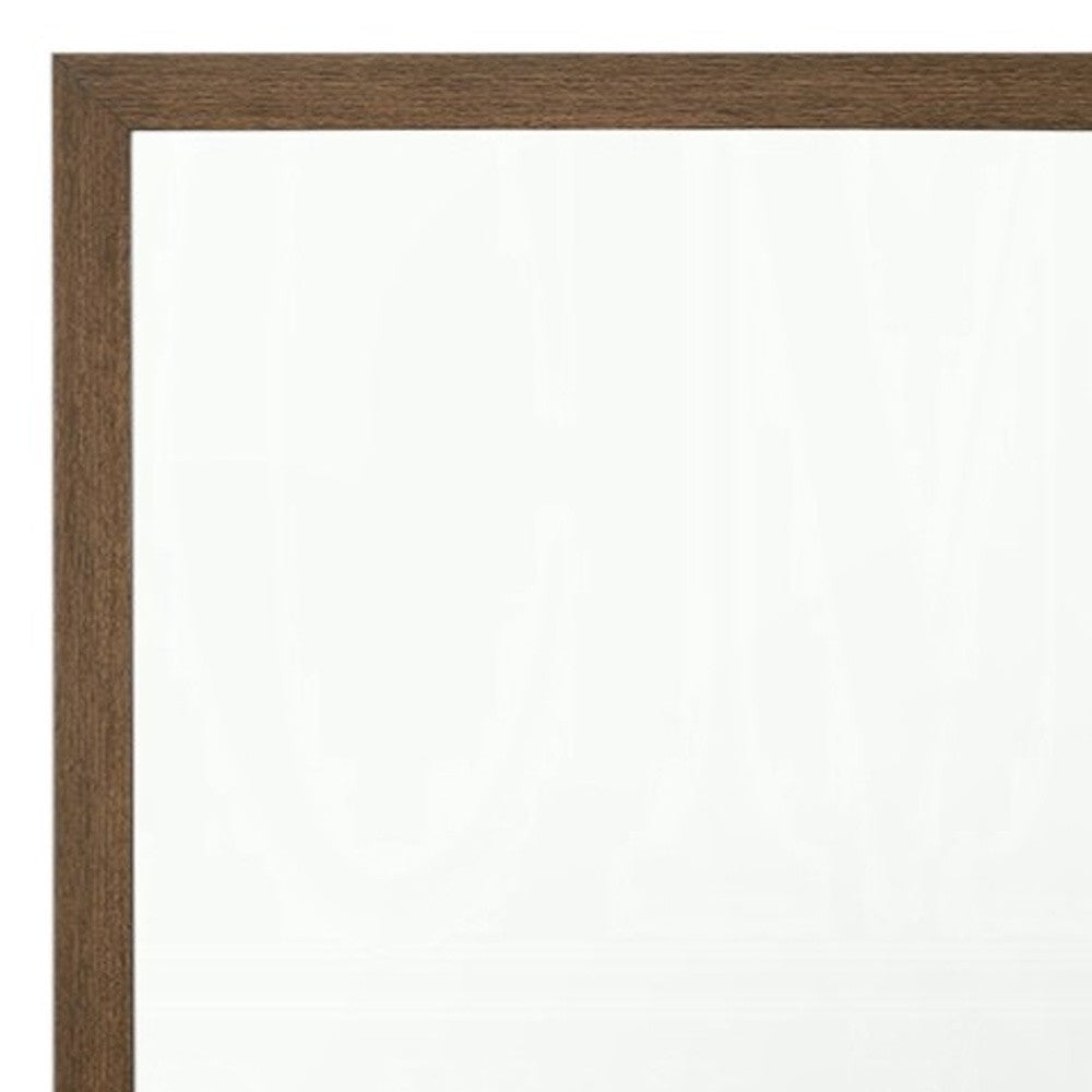 40" Square Wood Framed Accent Mirror