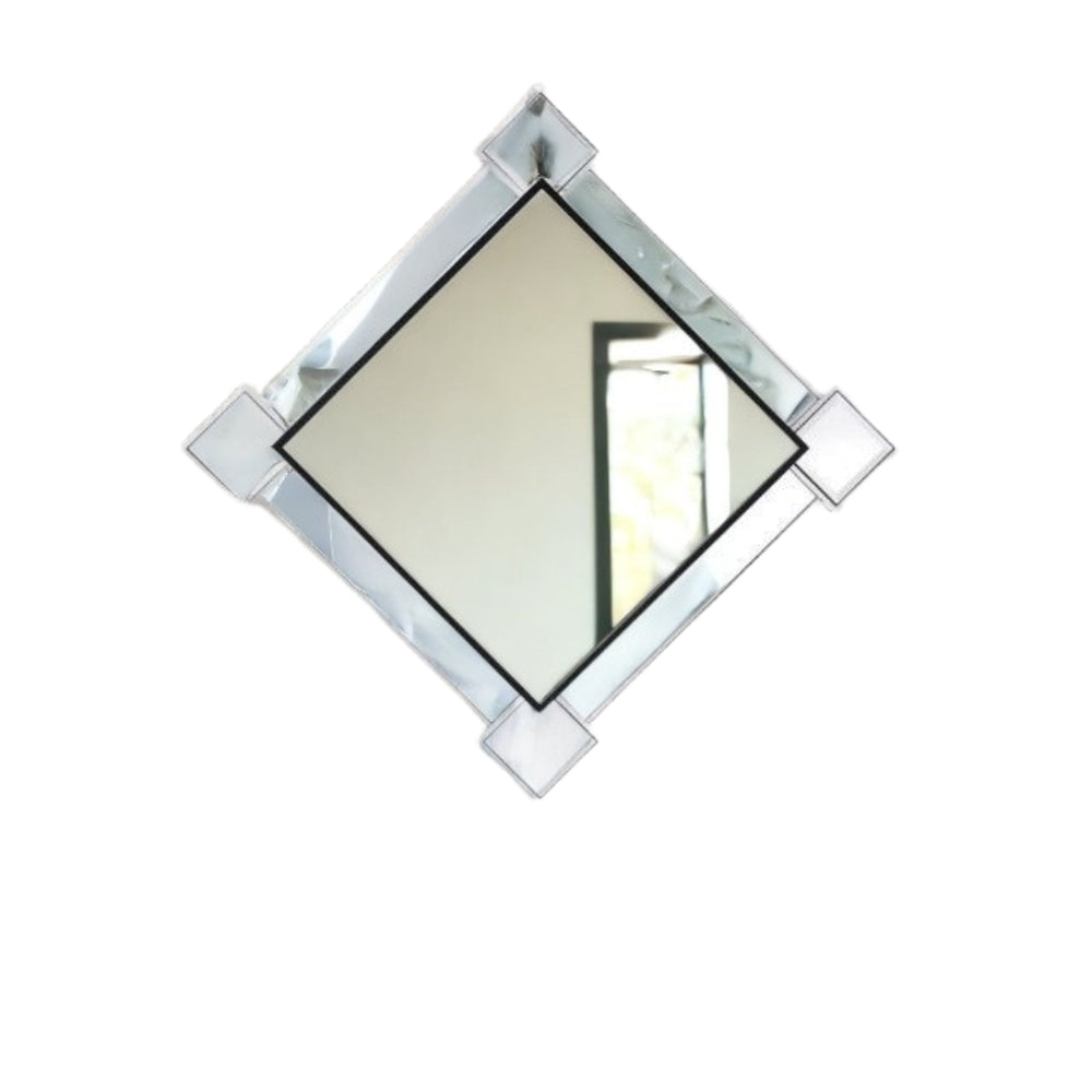 45" Mirrored & Chrome Accent Mirror - Homeroots - Flyclothing LLC