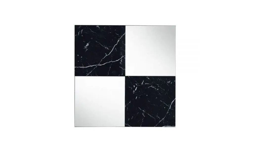 32" Mirrored & Faux Marble Top Accent Mirror - Homeroots - Flyclothing LLC