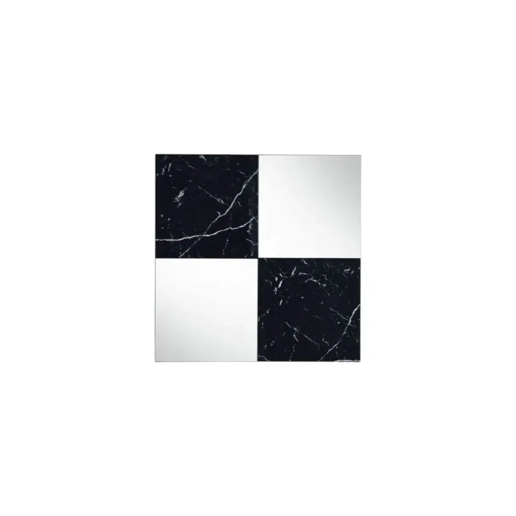 32" Mirrored & Faux Marble Top Accent Mirror - Homeroots - Flyclothing LLC
