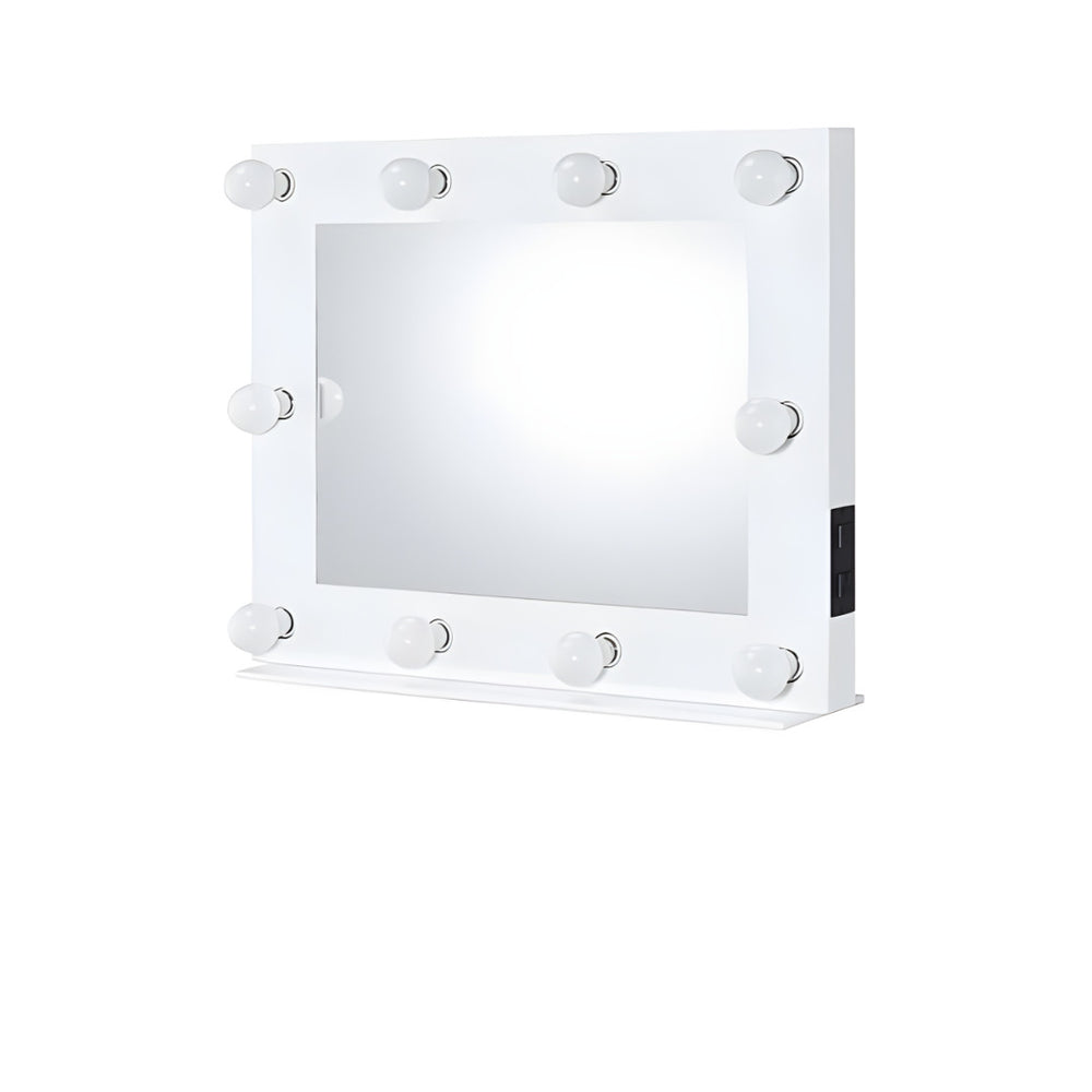 26" White Finish Accent Mirror - Homeroots - Flyclothing LLC