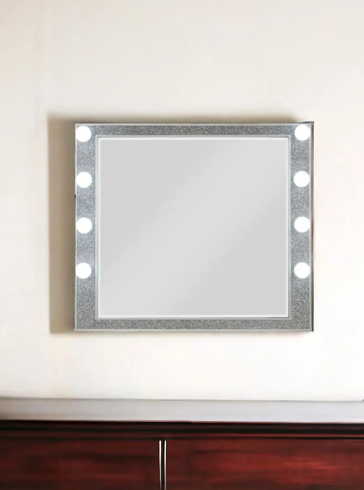 36" Dresser Wood Mirror - Homeroots - Flyclothing LLC