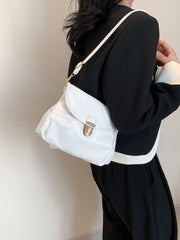 PU Leather Adjustable Strap Crossbody Bag - Trendsi