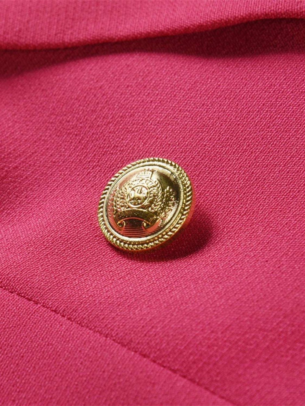 Lapel Collar Long Sleeve Blazer - Trendsi - Flyclothing LLC