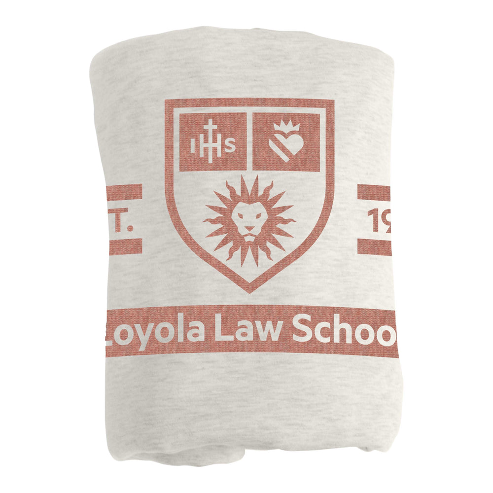 LMU Law School Sublimated Sweatshirt Blanket - Logo Brands - Flyclothing LLC