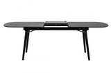 71" Black Rectangular Manufactured Wood Butterfly Leaf Dining Table - Homeroots - Flyclothing LLC