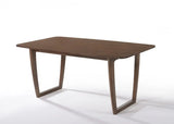 63" Walnut Rectangular Dining Table - Homeroots - Flyclothing LLC