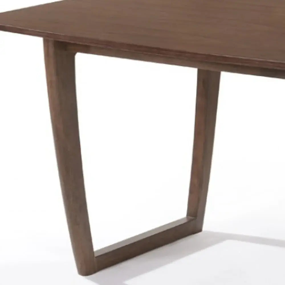 63" Walnut Rectangular Dining Table - Homeroots - Flyclothing LLC
