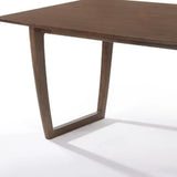 63" Walnut Rectangular Dining Table - Homeroots - Flyclothing LLC