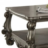 59" Gray Polyresin Coffee Table With Shelf - Homeroots - Flyclothing LLC
