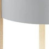 21" Natural Brown And White Manufactured Wood And Solid Wood Round End Table - Homeroots - Flyclothing LLC