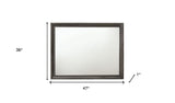 36" Gray Dresser Mirror - Homeroots - Flyclothing LLC