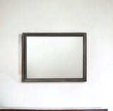 36" Gray Dresser Mirror - Homeroots - Flyclothing LLC
