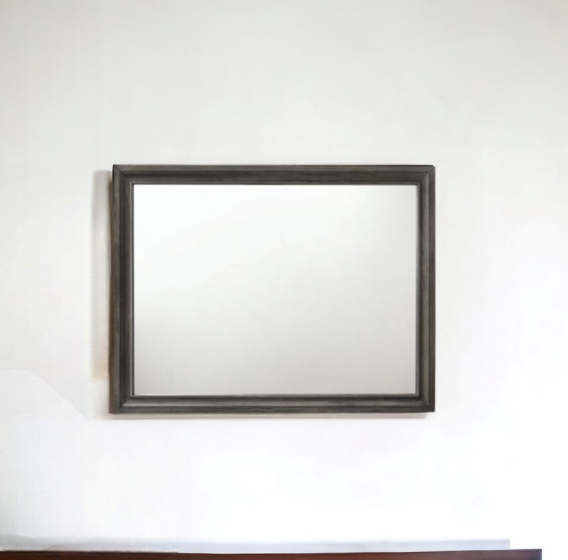 36" Gray Dresser Mirror - Homeroots - Flyclothing LLC