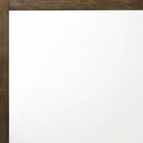 40" Oak Rectangle Dresser Mirror Mounts To Dresser With Frame - Homeroots - Flyclothing LLC