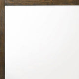 40" Oak Rectangle Dresser Mirror Mounts To Dresser With Frame - Homeroots - Flyclothing LLC