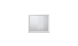35" White Rectangle Dresser Mirror Mounts To Dresser With Frame - Homeroots