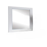 37" White & Chrome Leg Dresser Mirror - Homeroots - Flyclothing LLC