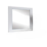 37" White & Chrome Leg Dresser Mirror - Homeroots