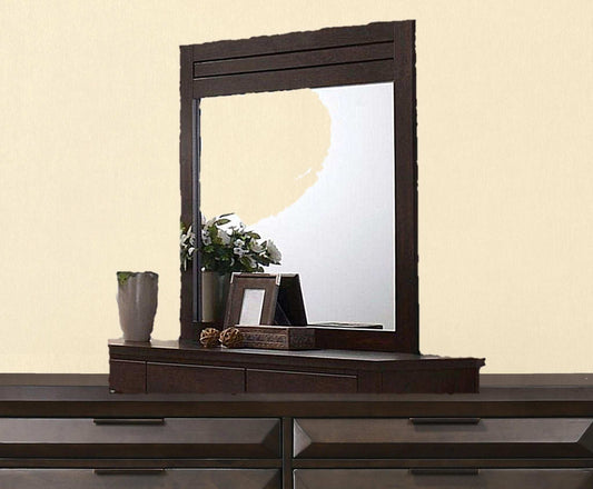 Mahogany Rectangle Dresser Mirror - Homeroots - Flyclothing LLC